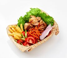 Открытая шаурма куриная