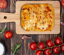 Римская пицца Сырная с трюфельным соусом