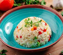 Рис с овощами аль-денте