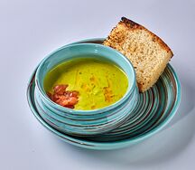 Крем-суп с зеленым горошком