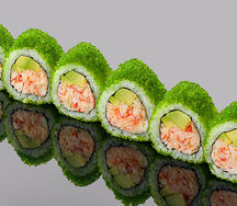 Калифорния спайс Блюфин с камчатским крабом