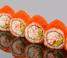 Калифорния Блюфин с камчатским крабом