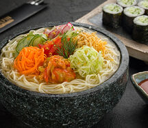 Большая порция кук-су с овощами (Холодный суп)