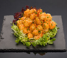 Креветки в пряно-кремовом соусе Юзу