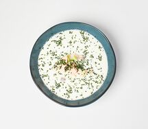 Сливочный суп с лососем