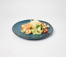 Салат Цезарь с креветками