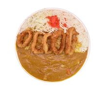 Տապակած կաղամարի կարրի բրինձ