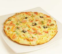 Пицца с креветками