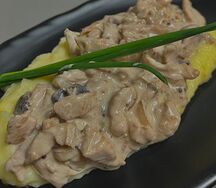 Индейка по-строгановски