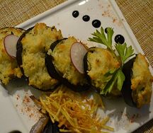 Баклажаны, запечённые с сыром
