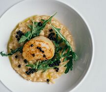 Ризотто с мясом краба