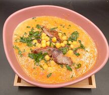 Чечевичный суп с мраморной говядиной