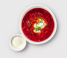 Борщ со сметаной