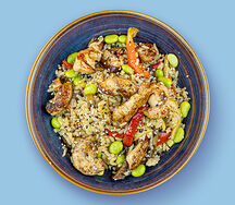 Рис с курицей и беконом