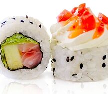 Креветка с яблоком