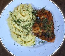 Куриная ножка с гарниром