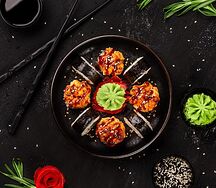 Ролл с гребешком