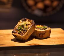 Киш с курицей и грибами