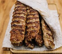 Люля-кебаб из курицы на мангале