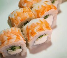 Филадельфия с тигровыми креветками