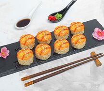 Запеченный цезарь креветка