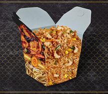 Տապակած բրինձ խոզի մսով
