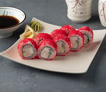 Ролл с тигровой креветкой и крабом Биг