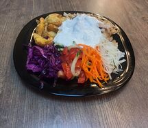 Шаверма на тарелке