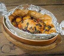 Лосось на мангале