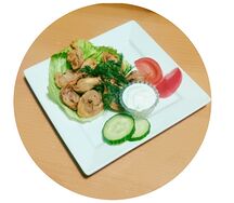 Пельмени жареные