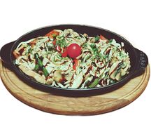 Лапша удон с курой