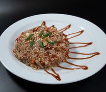 Тяхан с курицей