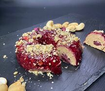 Печеночные пончики с морозной вишней