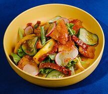 С креветками и соусом маракуйа