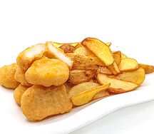 Сет наггетсы куриные и картофель по-деревенски
