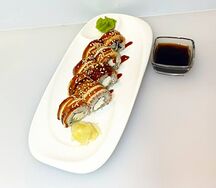 Ролл сливочный Угорь с огурцом