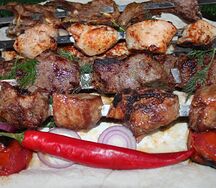 Шашлык из филе курицы 