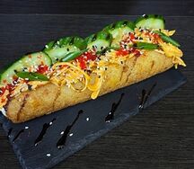Хот-дог ролл с крабом