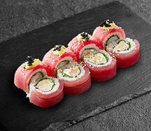 Ролл Цукидзи с тунцом и креветкой