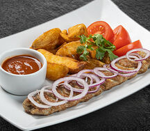 Люля кебаб с картофелем