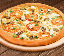 Пицца Том Ям 30 см на тонком тесте