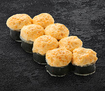 Запеченный ролл с грибами шиитаке