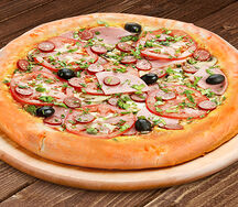 Пицца Домашняя 30 см на классическом тесте