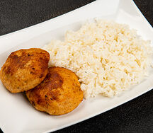 Котлеты из горбуши с рисом