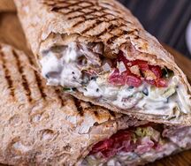 Шаверма в лаваше двойная