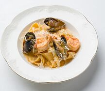 Паппарделле с морепродуктами