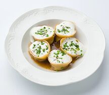 Равиоли с телячьими щеками