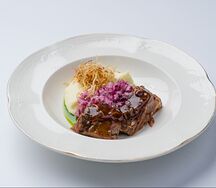 Говяжьи щечки с картофельным пюре