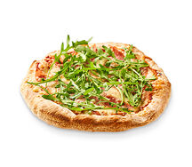 Римская пицца с ветчиной и рукколой