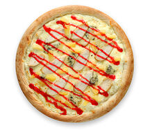 Пицца с брусникой и курицей фирменная